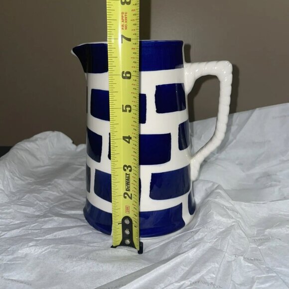 Tiffany & Go Este Ceramiche Pitcher, RARE, Made In Italy, Hand Painted, NWOB - Picture 4 of 7